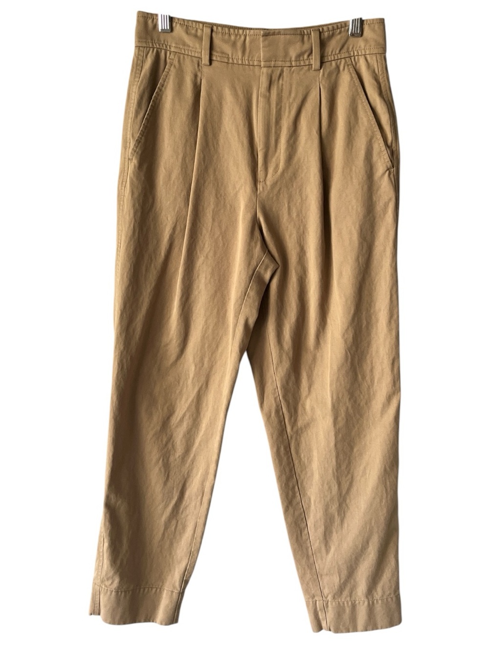 Everlane Tan Pleated Chino Pants Cotton Blend 2